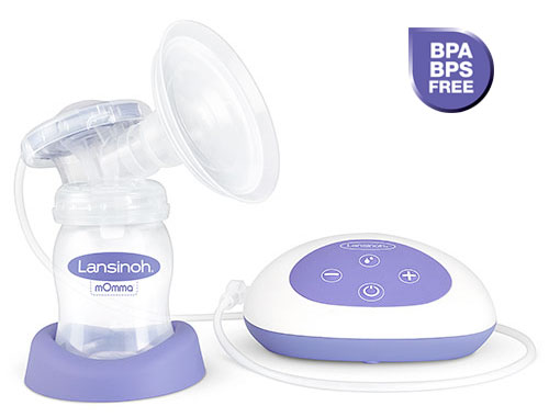 Lansinoh's Single Electric Breast Pump is BPA and BPS free